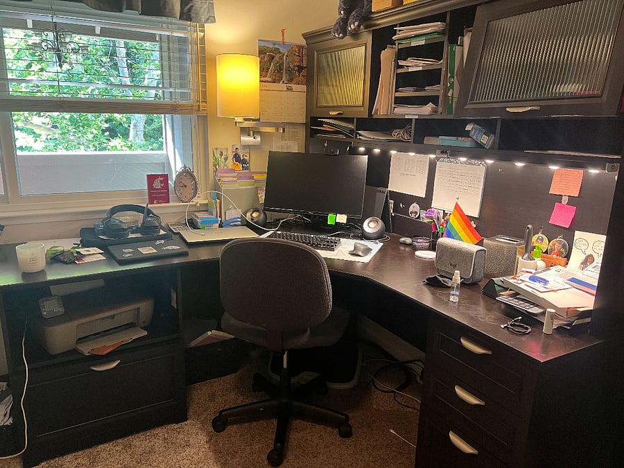 Office - has current roomates things in it