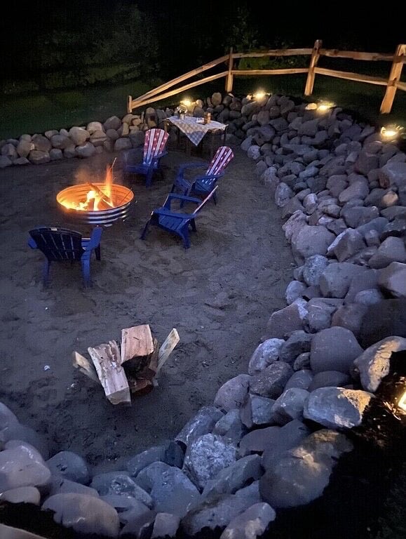 Cozy bonfire pit