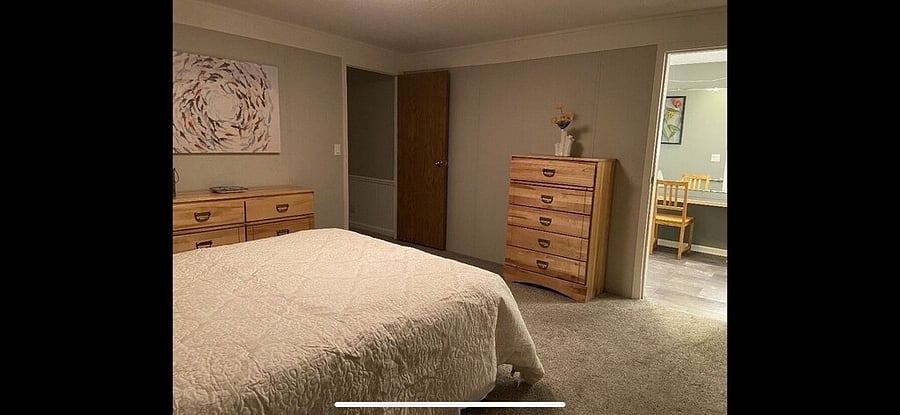 Master bedroom w/queen and private bath