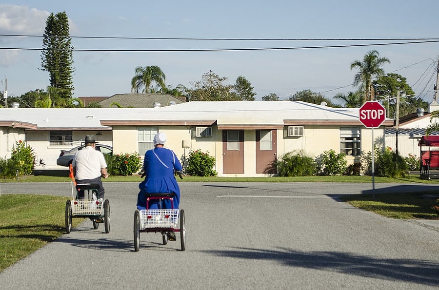 Pinecraft is a small community within Sarasota with a population of approximately 3,000. Sarasota is a very popular Snowbird and vacation destination for the Amish/Mennonites community. SRQ is known as the Amish Riviera. During the winter months, buses arrive and depart daily bringing these visitors for vacation and visits to friends and family. This area is less than 10 minutes from the home.