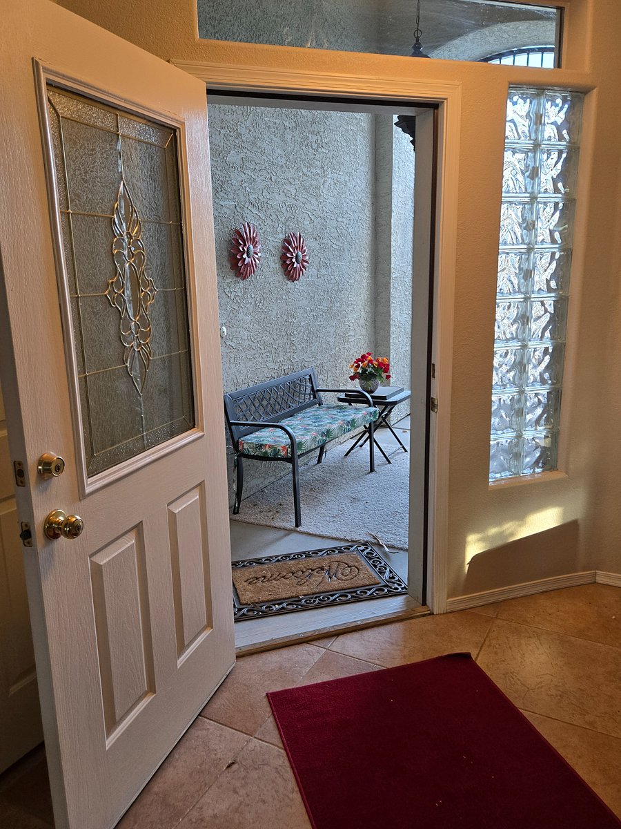 Front porch entry area.