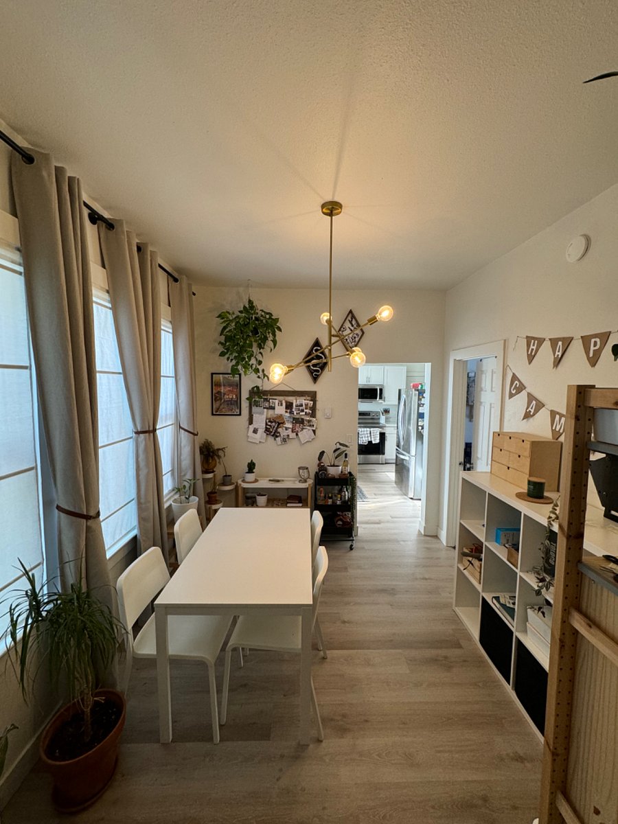 Shared dining room.