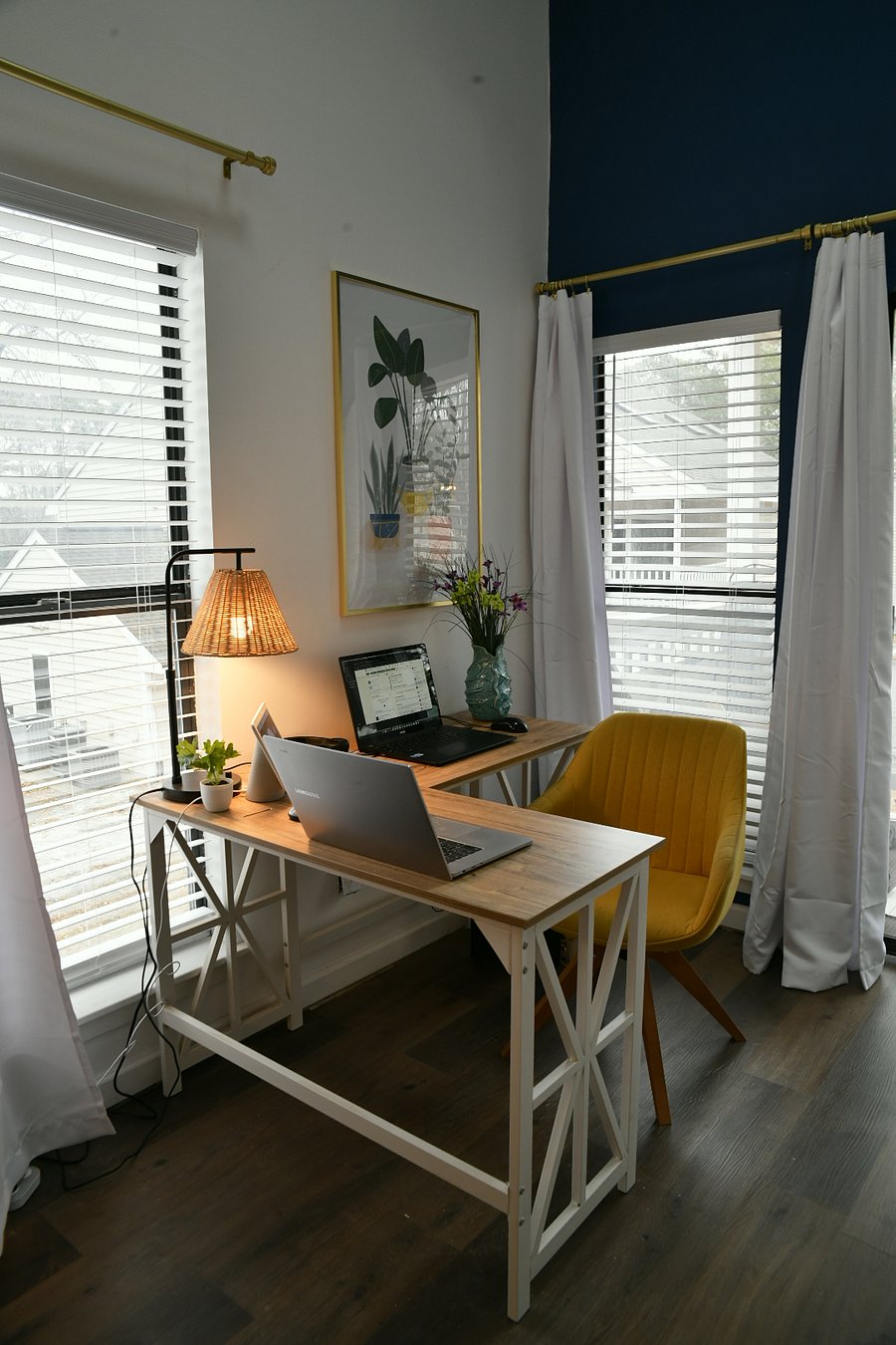 Bright dedicated workspace with high-speed internet!