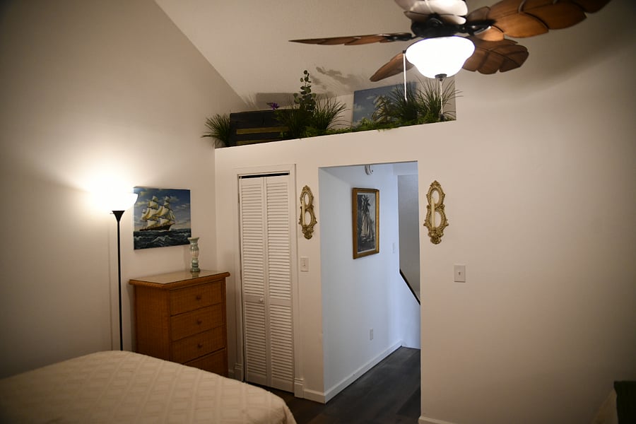 Loft area, and Bedroom 2. Invite up to 4 more guests to stay with you in this huge second floor loft. 2 Twins, 1 Queen, all with new memory foam mattresses.