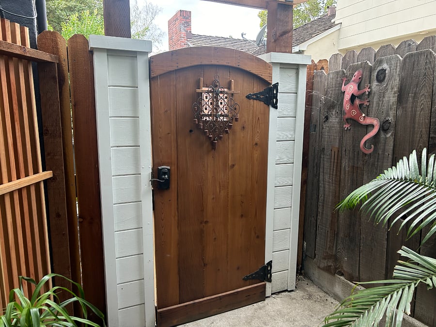 Private entrance through side gate.