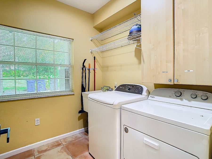 The laundry room just in case you are feeling clean....