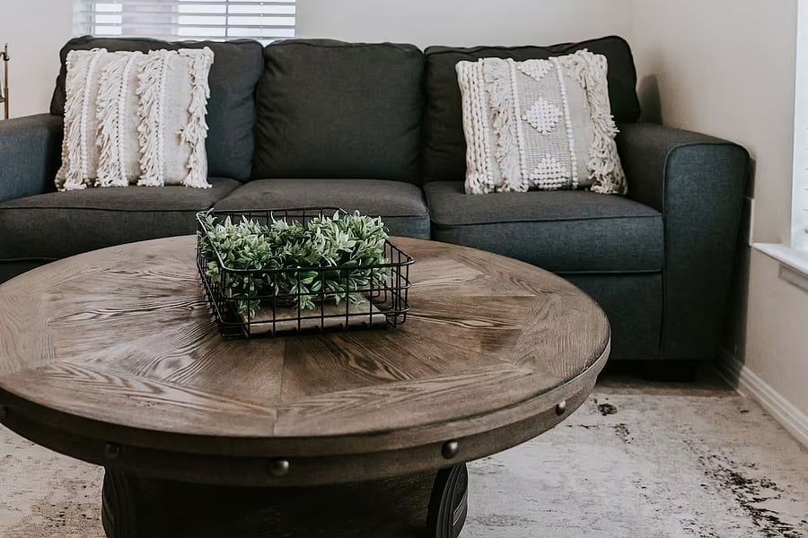 Pullout couch.