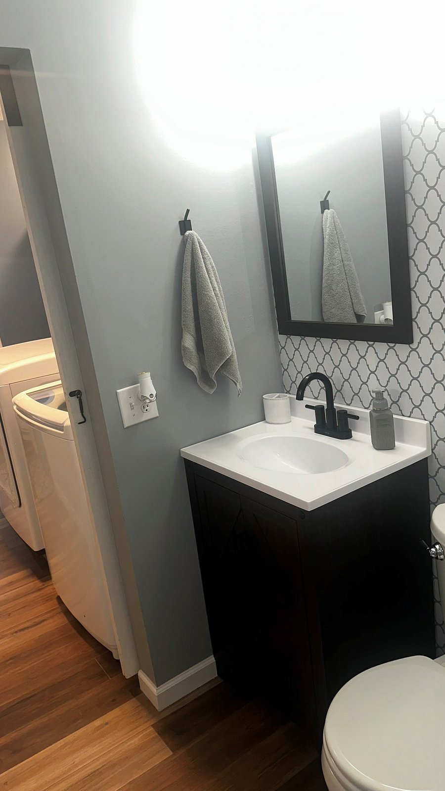 Half bath and laundry room