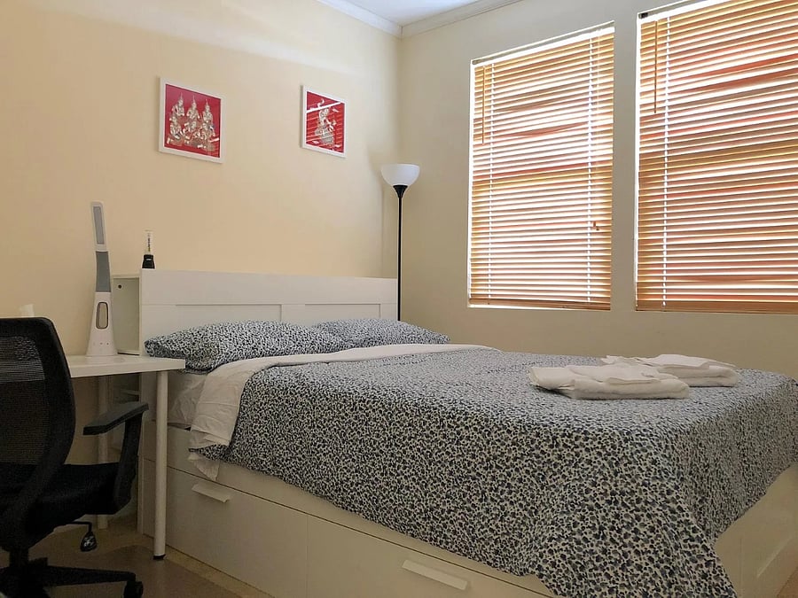 Bedroom 3 - Queen bed. Bedroom - 4 is similar with Twin Bed. We can re-arrange these rooms to re-purpose for work or sleep.
