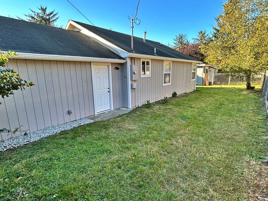 Back yard area
