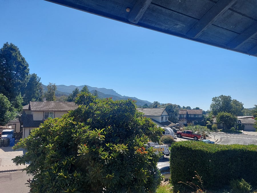 View out the Mountain View Room Window