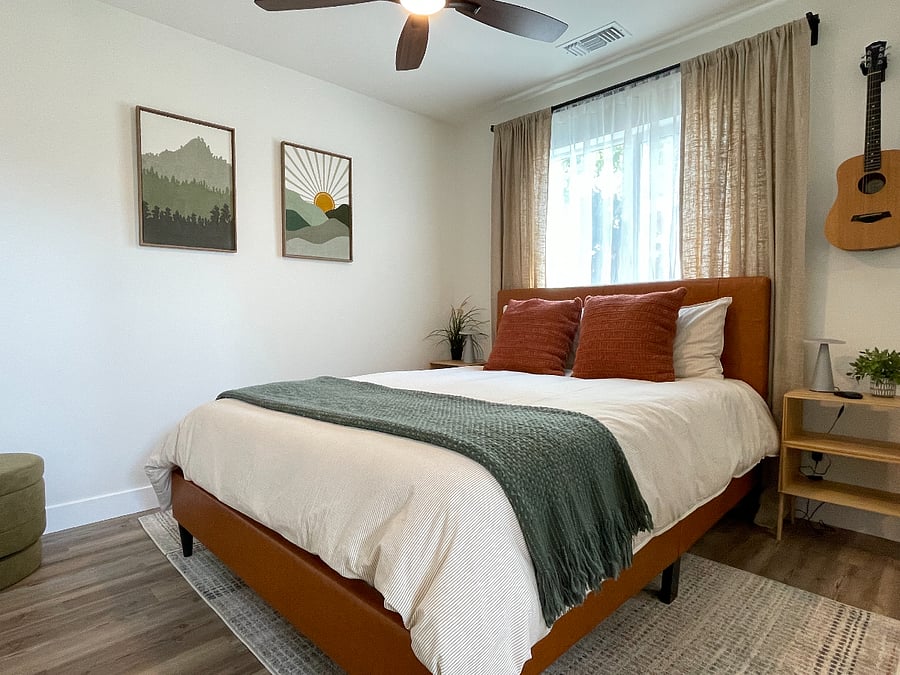 Second Bedroom + Can be repositioned to have a Desk and TV