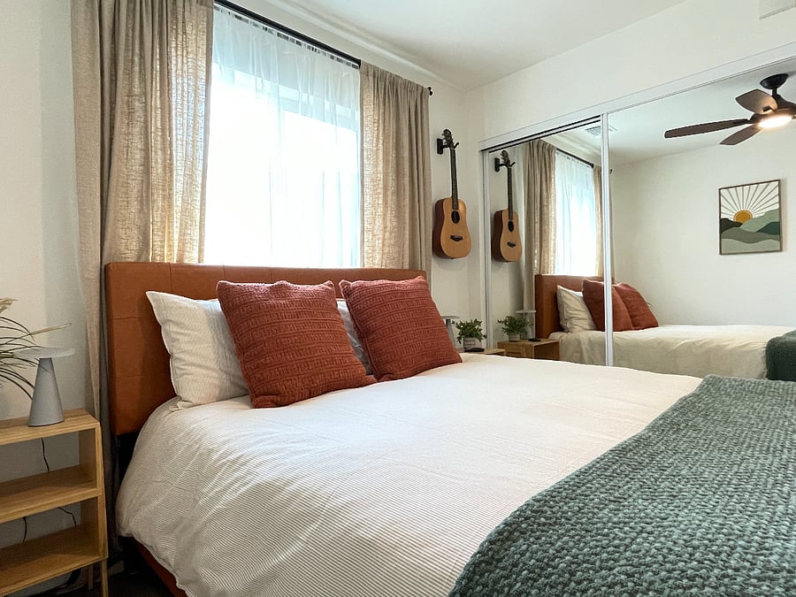 Second Bedroom + Can be repositioned to have a Desk