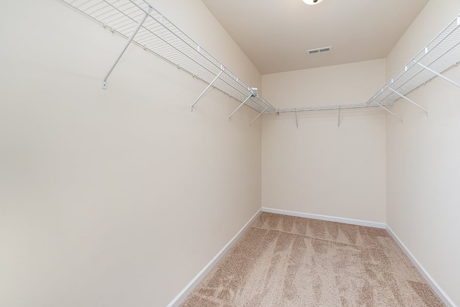 first bedroom's closet