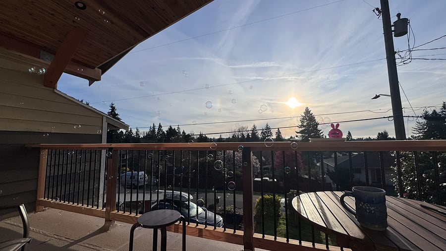 View from the deck