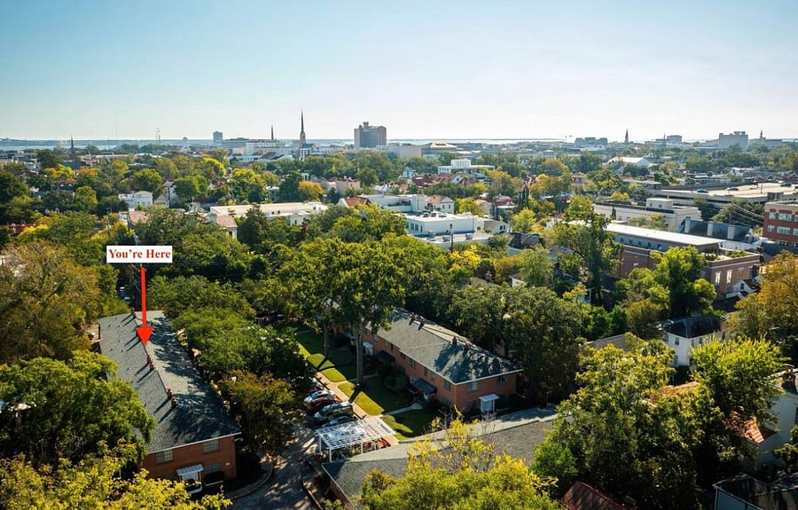 Located within a small townhome complex right next to the MUSC campus and in Downtown Charleston.