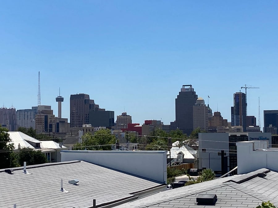 360 degree view from the rooftop terrace.