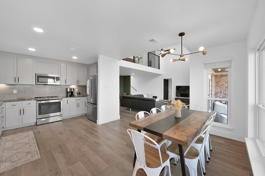 The kitchen was completely remodeled in the 2023 and is open concept to the dining and living space.