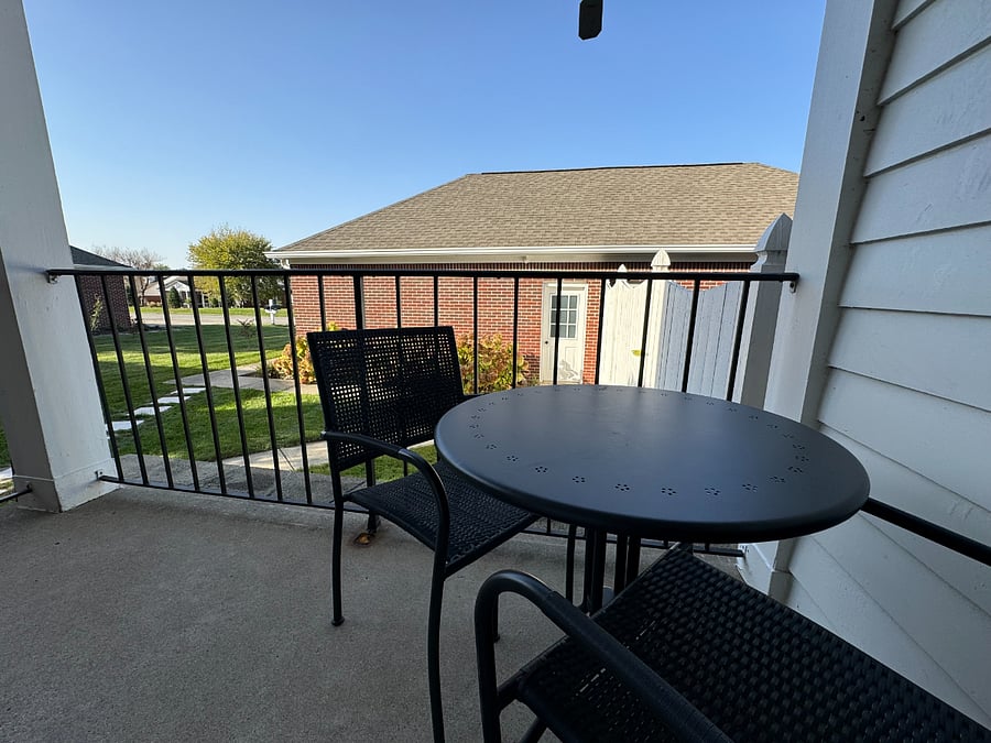 Back porch and garage (2-car)