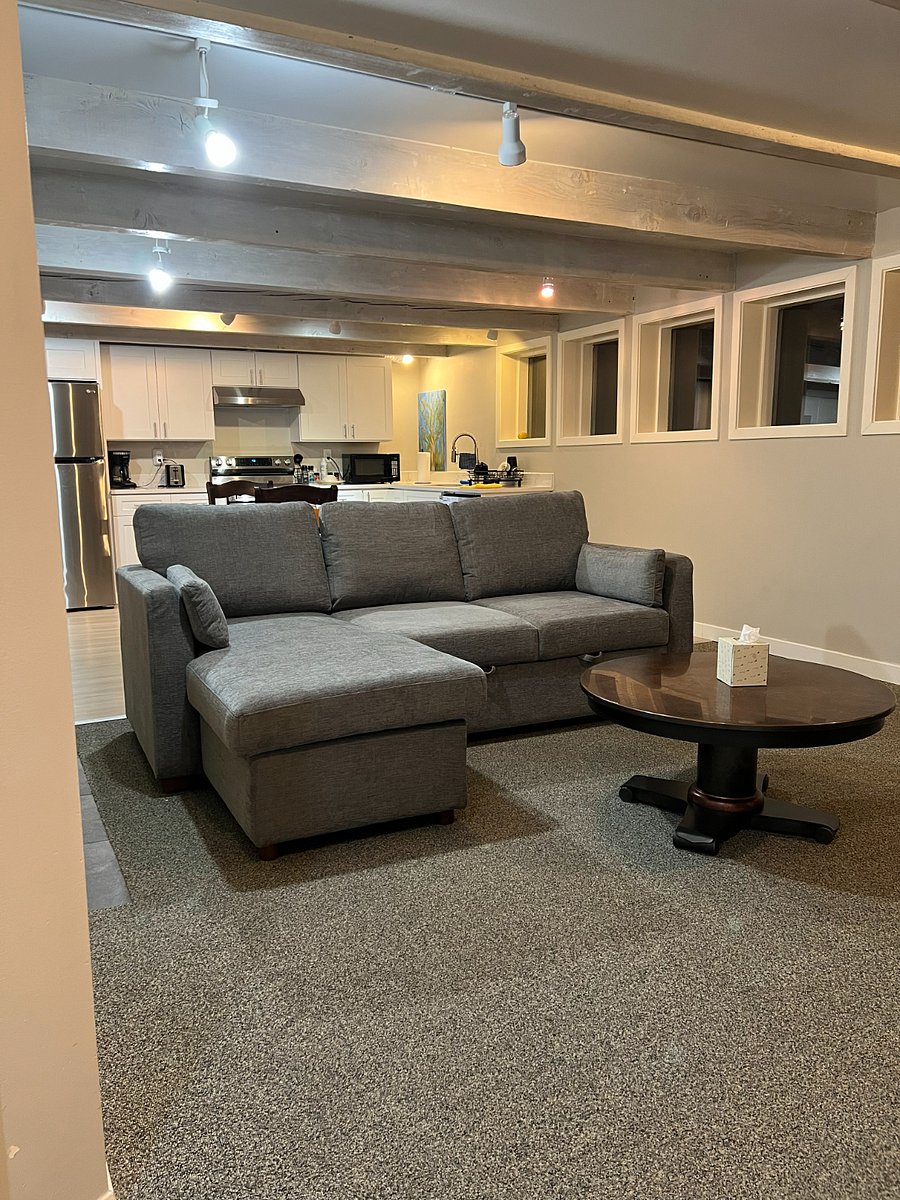 Living room and kitchen