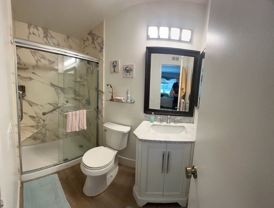 Private in room shower