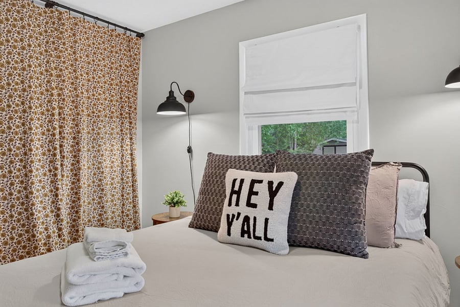 Traveling with a coworker? Separate bedrooms provide privacy while allowing you to split the cost of an entire furnished home