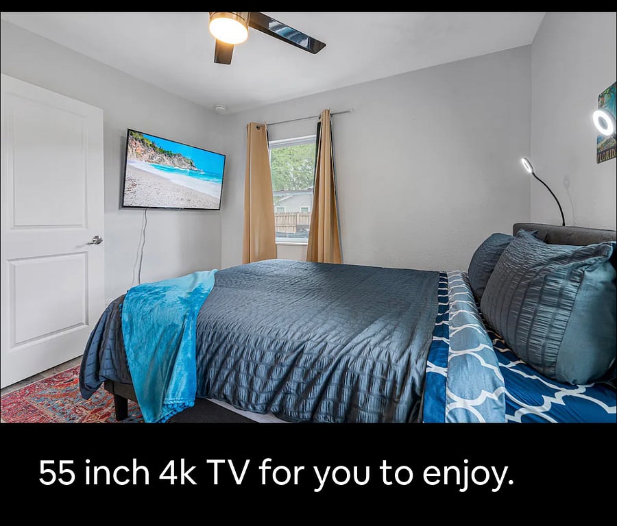 Bedroom #3 with room darkening shades & SMART TV 