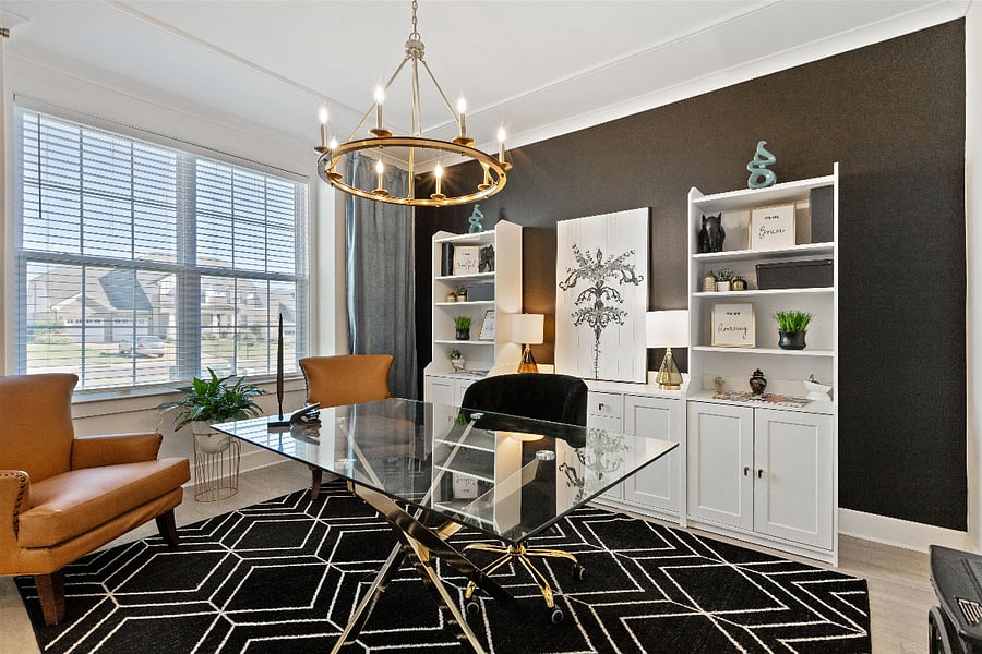 Dedicated workspace ideal for remote work or meetings