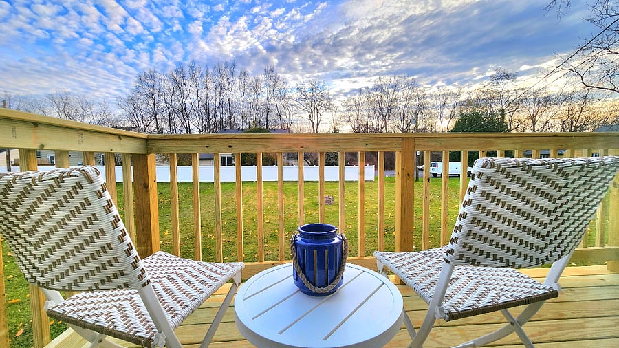 Back deck seating