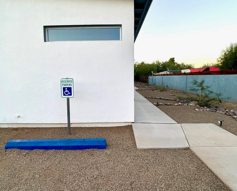 Handicapped parking space