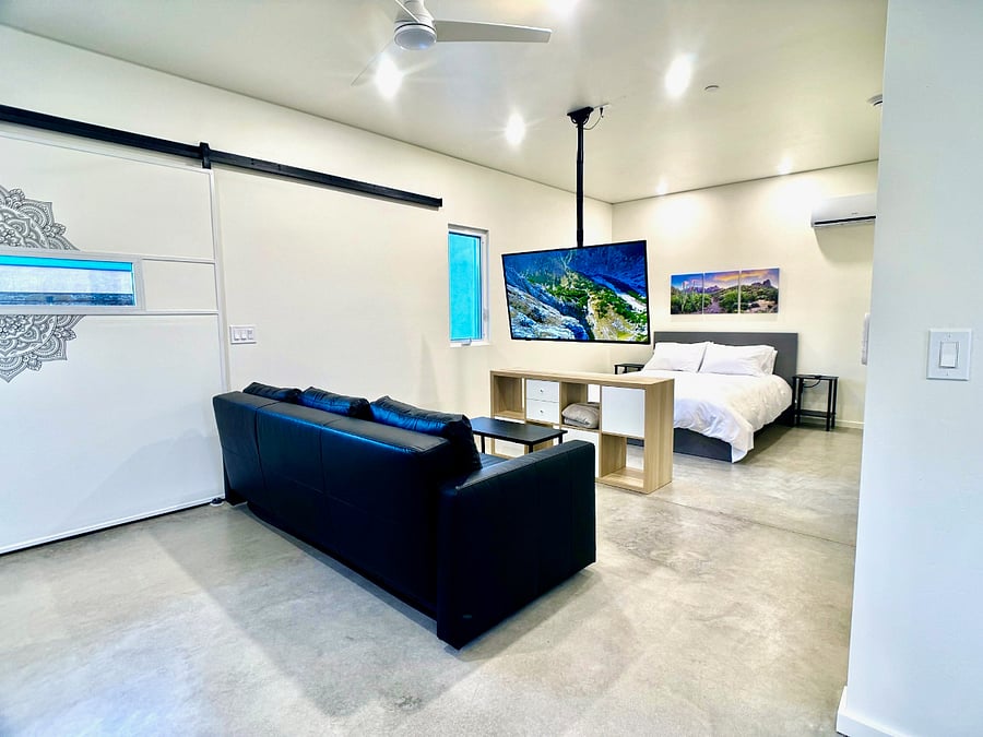 Living/bedroom area