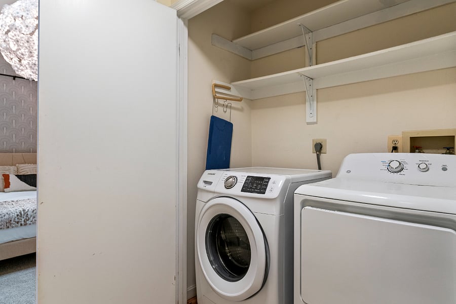 Full washer and dryer conveniently located on 2nd floor.