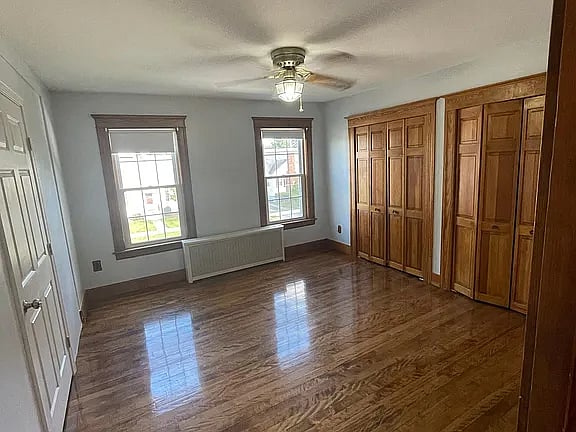 Family Room with light blocking shades.