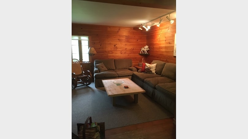 sitting area near woodstove