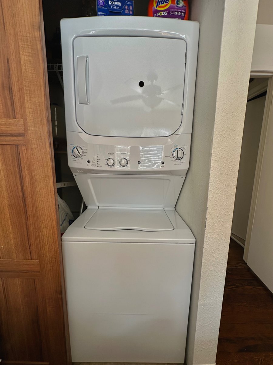 Includes tide pods(not edible), dryer sheets, and additional toiletries/cleaning products.