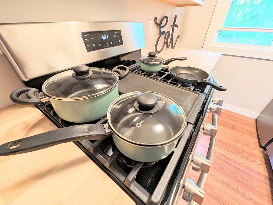 Fully Stocked with Pots and Pans