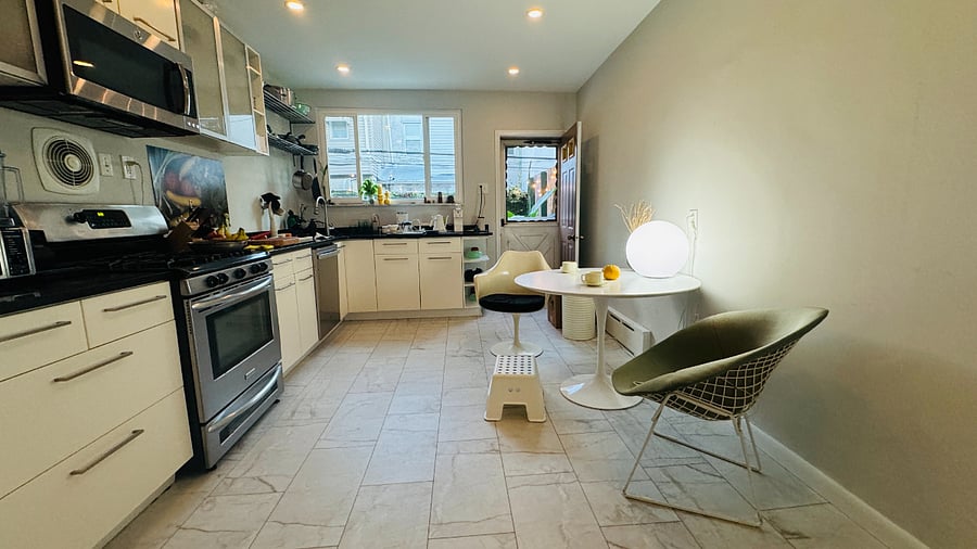 kitchen with dinette table