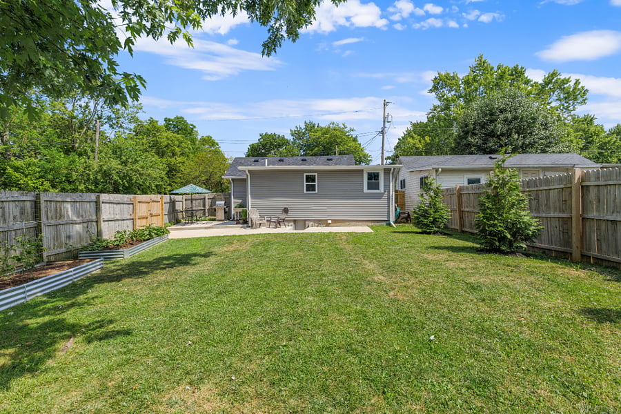 Fenced-in backyard & patio