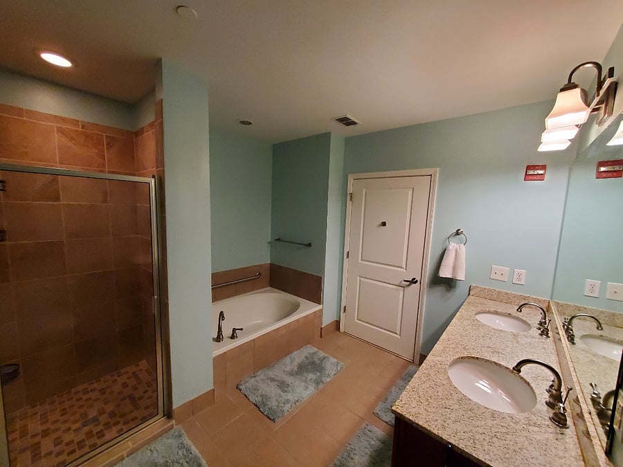 Master bathroom.