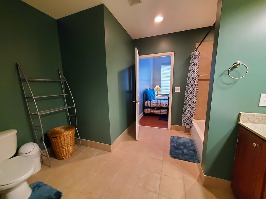 Bathroom for second bedroom/office.