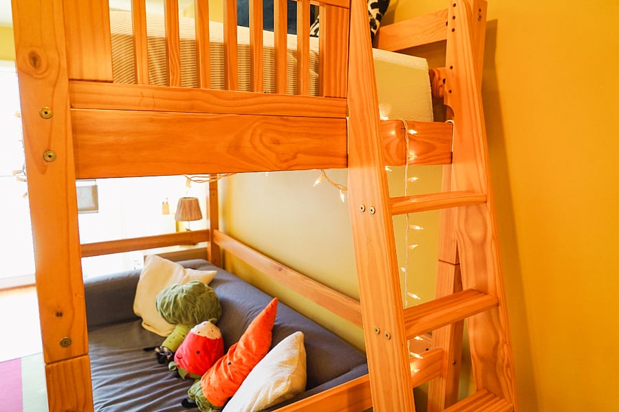 Living room - loft bed.