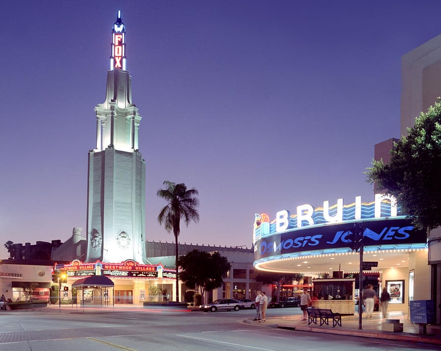Catch a movie at the iconic Village Theatre, home to many Hollywood premieres.