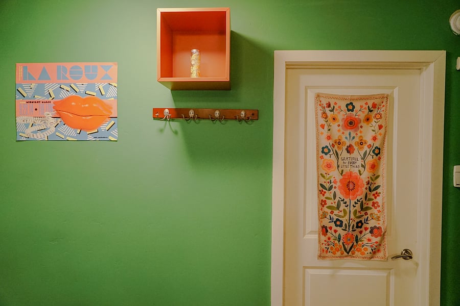 Dining area - bathroom entrance.