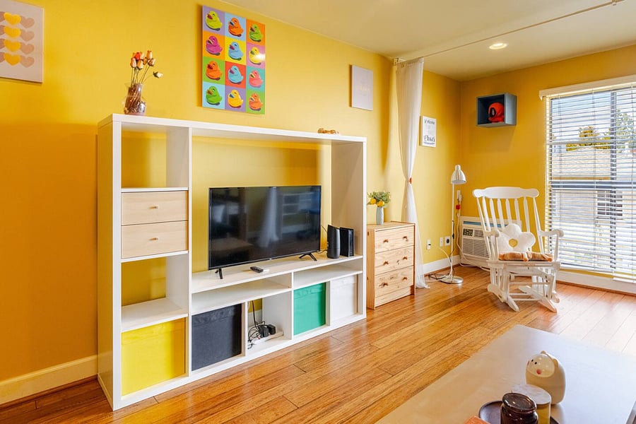 Living room - TV station.