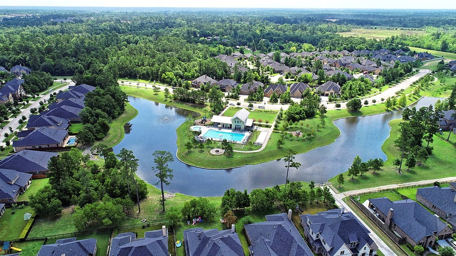 Neighborhood - aerial view