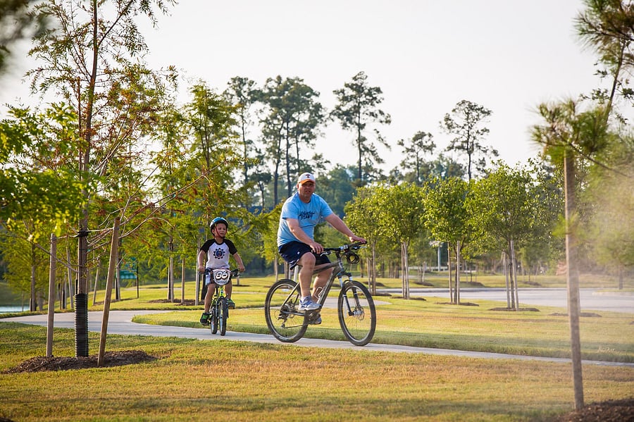 neighborhood path for biking and walking