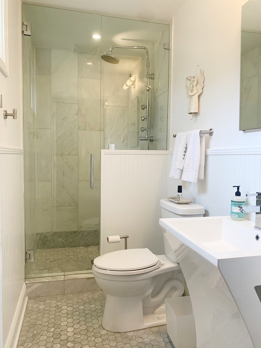 Downstairs private, guest bathroom that will be yours while staying in the guest bedroom.