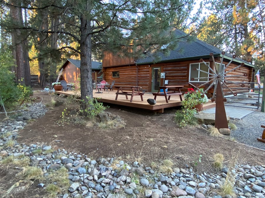 Large private deck