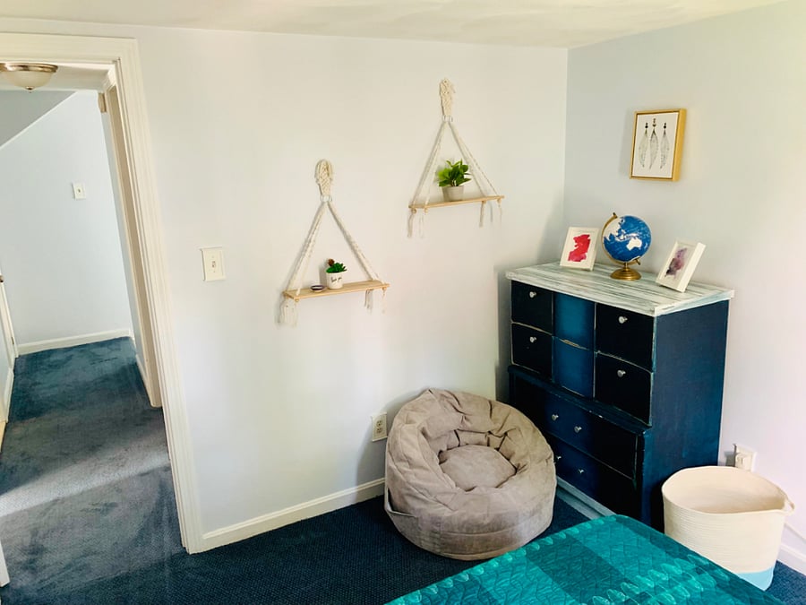 Reading book and Large Dresser Double Bedroom