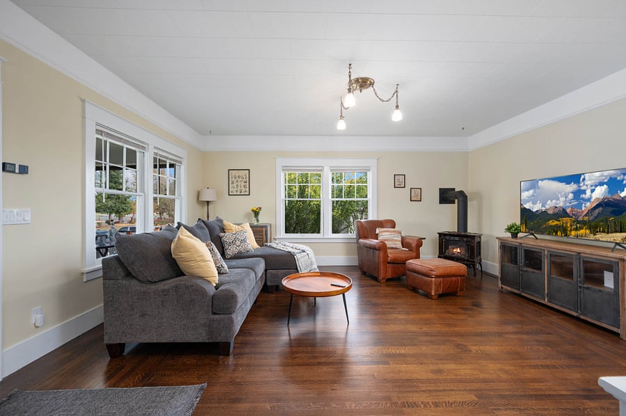 Watch TV or curl up with a book in front of the cozy gas fireplace.